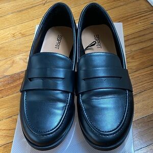 Esprit Black Slip-On Loafers | Classic Work Flats | Size 8